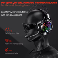 Headphone Gaming Q7 Luminous Over-ear RGB Dinamis Berkabel 3.5mm+USB Headset Gaming Earphone Berkabel Super Bass