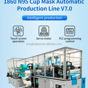 Ligne de production entièrement automatique de respirateurs N95, ligne de production de masques respiratoires anti-poussière FFP2, machine de production de masques respiratoires FFP3 - Product Image 3