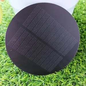 Alimentatore per pannelli solari produttore cinese Paneles Solares circolares pannello solare di forma rotonda di dimensioni Mini 1.2W 5.5V Dia 120MM