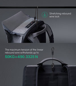 กระเป๋าเป้สะพายหลัง NEW <span class=keywords><strong>KORIN</strong></span> รุ่นไฮเอนด์ สำหรับใส่แล็ปท็อป พร้อมช่องใส่แล็ปท็อป ป้องกันการตัด ป้องกันการโจรกรรม พร้อมกุญแจ TSA - Product Image 3