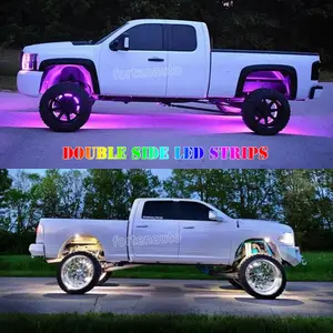 14 "15.5" 17 "Dubbele Rij Dual Ruwe Bright Strobe Chasing Flow App Truck Led Velg Ring lichten