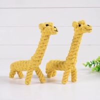 Jouets à mâcher noués pour chiens, design canard, éléphant, lion, en corde de coton durable, tressé, pour le nettoyage des dents, modèle DJ-013, fabriqué au Henan