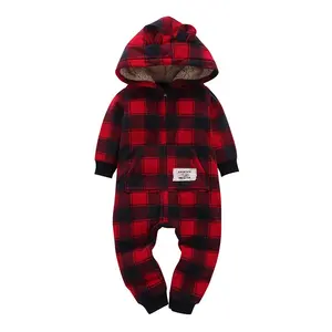 Combinaisons d'hiver à capuche pour enfants garçons et filles, combinaison polaire à manches longues