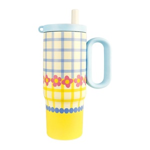 Vaso Térmico de Acero Inoxidable 316 con Aislamiento <span class=keywords><strong>al</strong></span> Vacío de 750 ml, Diseño de Dibujos Animados, Mantiene la Temperatura de 6 a 12 <span class=keywords><strong>Horas</strong></span>, con Tapa y Pajita - Product Image 4