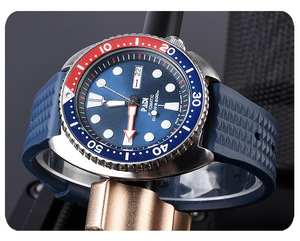 Correa de Reloj Deportiva Tropical de Silicona para Relojes <span class=keywords><strong>007</strong></span> <span class=keywords><strong>James</strong></span>, Correas de Reloj de TPU, Pulsera Deportiva de 20mm 22mm para Relojes de Buceo - Product Image 3