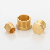 Bouchon de robinet en cuivre brossé G1/2 3/4 1 pouce 2 pouces, filetage mâle, filetage extérieur, pour cuisine moderne, facile à nettoyer, matériel de quincaillerie, garantie 5 ans