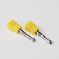 Fraise à compression spirale en carbure monobloc personnalisable OEM/ODM, à double tranchant robuste et queue épaisse pour usinage CNC