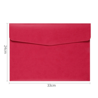 Porte-documents A4 personnalisé Canhao avec logo, pochette de rangement, étui pour bureau, école, maison, sac à documents en PU écologique avec fermeture à boucle