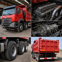 Самосвал Sinotruk Howo 8x4 б/у, дизельный, Евро-2, с двигателем Weichai, левым рулем, коробкой передач FAST, 351-450 л.с., общая масса 10-15 т, тяжелый грузовик