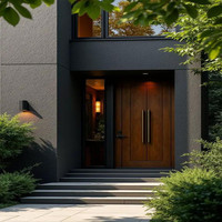Solutions de portes en bois massif architecturales pour les entrées extérieures modernes et les développements résidentiels