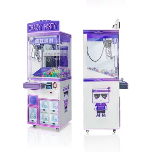 Guangzhou proveedor juguete garra grúa máquina expendedora Arcade garra máquina de juego LED mini garra grúa máquina para la venta