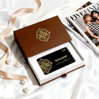 Caja de Regalo de Cartón Rígido de Lujo para Tarjetas Coleccionables VIP, Laminación Mate, Recubrimiento UV, Empaque Elegante para Tarjetas de Felicitación Empresariales y de Boda