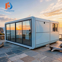 Mini Cabine Modulaire Préfabriquée de 20 ou 40 pieds, type Apple Cabin, pour Hôtel avec Salle de Bain