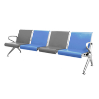 Nouveau design, mobilier de luxe pour aéroports, sièges 2, 3, 4, 5 places, banquette de salle d'attente pour hôpitaux et cliniques, chaise en PU à assise continue
