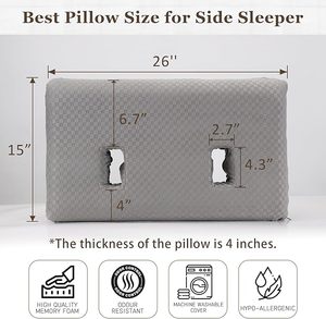 หมอนเมมโมรี่โฟมเจาะรูสำหรับเจาะหู ช่วยบรรเทาอาการปวด<span class=keywords><strong>หู</strong></span>ขณะนอนหลับ - Product Image 4