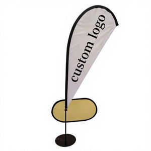 Bandera Publicitaria Colgante para Exteriores, Asta de Acrílico, Tela 100% Poliéster, Doble Cara, Logotipo Personalizable - Product Image 1