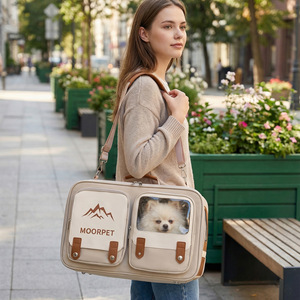 Moorpet cat <b>carriers</b>/<b>pet</b> bags, factory direct supply, breathable crossbody/shoulder/handbags for outdoor use. - Product Image 2