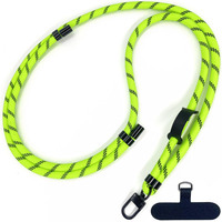 Cordon de téléphone universel OEM en gros, réglable 0,8M 1,5M, tressé, détachable, support anti-perte pour cou et poignet