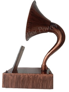 Gramófono antiguo para teléfono móvil, reproductor Musical inalámbrico para exterior, altavoz en placa de cobre con sonido de grano con sonidos de melodía - Product Image 2