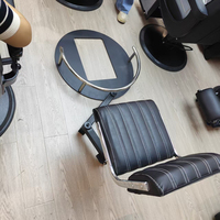 Chaise de barbier professionnelle rotative à 360°, chaise intégrée pour coiffeur, chaise de technicien, tabouret pivotant pour salon de beauté