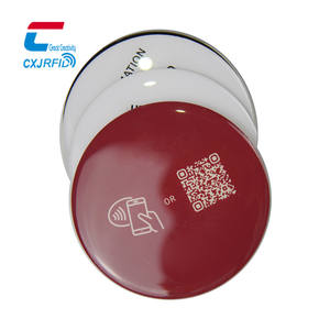 Impermeable Nfc Pvc imprimible Google Review Card Ntag213 Google Review Epoxy Tag Window Sticker - Product Image 5