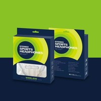 Boîte d'emballage universelle Hez pour écouteurs tour de cou, pour le sport, boîte en papier pour écouteurs magnétiques S6 à grand haut-parleur, à porter autour du cou