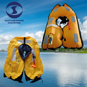 <span class=keywords><strong>Gilet</strong></span> <span class=keywords><strong>de</strong></span> <span class=keywords><strong>sauvetage</strong></span> gonflable <span class=keywords><strong>jaune</strong></span> 150N pour sports nautiques et gilets <span class=keywords><strong>de</strong></span> sécurité - Product Image 1