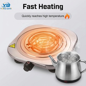 Bouilloire électrique personnalisée Allbest à plaque chauffante avec bouton, 1000 W, simple d'utilisation, blanc, vente chaude - Product Image 2
