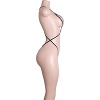 Maillot de bain imprimé serpent entrecroisé Sling Shots Striptease Nightclub Party Wear Costume de festival brillant Performance de danse exotique
