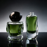 Flacon de parfum en verre de qualité supérieure 30 ml 100 ml, forme torsadée, impression de logo personnalisée, vente en gros avec emballage en boîte
