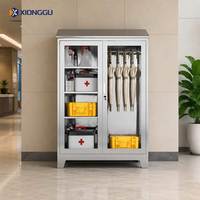 Armoire d'équipement d'urgence marine en acier inoxydable, résistante à la corrosion, avec porte vitrée, pour salle de sécurité de plateforme offshore