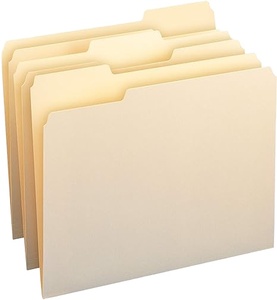 Groothandel Tabbladen Ontwerp 100Pcs Letter Size 1/3 Manilla Bestand Map - Product Image 1