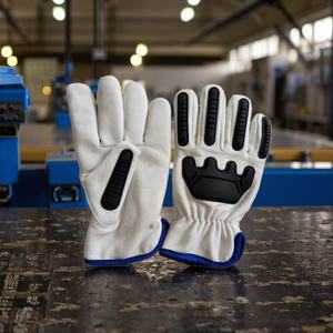 ถุงมือเชื่อมหนังคุณภาพสูงระดับ 5 ป้องกันการบาดและการกระแทก สำหรับงานช่างประกอบ - Product Image 6