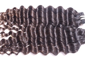 ผมเวฟเวฟเวฟ-สีดำธรรมชาติ100% เส้นผมมนุษย์ (ผมดิบ) ดูเป็นธรรมชาติ, ไม่พันกัน, ไม่มีรอยหยัก - Product Image 2