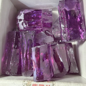1 kg de zircone cubique synthétique brute de couleur violette lavande pour la découpe de pierres précieuses - Product Image 5