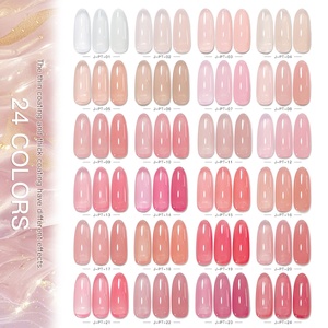 Vernis à ongles <span class=keywords><strong>semi</strong></span>-<span class=keywords><strong>permanent</strong></span> à base d'eau sans TPO, couleur gelée transparente, végétalien, non toxique, collection naturelle, 15 ml, marque privée - Product Image 1