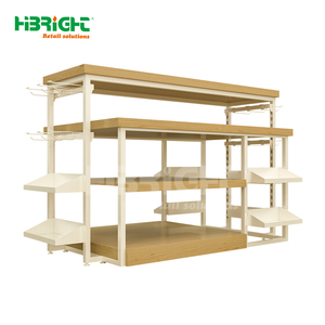 Estante de supermercado de madera multicapa ajustable de alta calidad para tienda minorista y comercialización de Centros Comerciales - Product Image 3