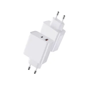 Kc Eu Cargador Tipo C Pd 45W Oplader 2 Poort Type C Muur Laders Voor Galaxy S23 Chargeur