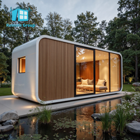 Maison préfabriquée de 40 pieds la plus populaire en Chine, villas portables personnalisables, maison-conteneur type cabine, porte en alliage, hôtel moderne à vendre