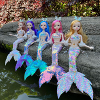 Vente flash : poupée de 12 pouces, poupée poisson à queue de diamant avec des ailes de papillon, jouet princesse, poupée sirène pour fille