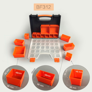 Estuche de Almacenamiento para Herrajes, Tornillos, Pernos, Tuercas, Clavos, Herramientas, Organizador de Plástico Portátil Multiusos - Product Image 2