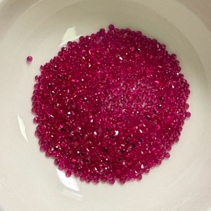 Nhiệt độ cao rực rỡ cắt tổng hợp màu đỏ <span class=keywords><strong>Ruby</strong></span> Corundum đá quý HQ đá quý 0.8-3mm tổng hợp màu hồng Corundum 2 #3 #5 #8 # <span class=keywords><strong>Ruby</strong></span> - Product Image 5