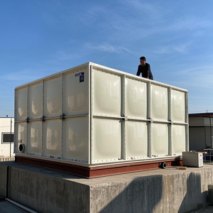 Durable 5 Cubic GRP Tanque de agua Forma cuadrada grande Plástico Multifuncional Modular Garantía de 3 años 3000L/Hora para restaurante - Product Image 2