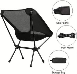 เก้าอี้พับได้แบบพกพา น้ำหนักเบา สำหรับตั้งแคมป์ชายหาดกลางแจ้ง - Product Image 4