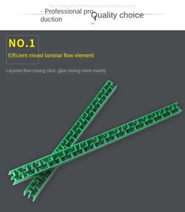Boquillas de tubo de mezcla de Color <span class=keywords><strong>verde</strong></span>, forma cuadrada, para paquete <span class=keywords><strong>Duo</strong></span> Epoxies - Product Image 3
