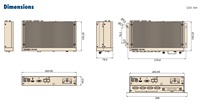 Advantech ARK-2232L Intel Atom E3940 SoC 4 X USB Modular Sin Ventilador, Mini Computadora Industrial Integrada, PC en Caja