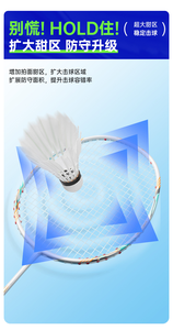 Raqueta de Bádminton Dericsson OEM Ofensiva y Defensiva, Duradera, de Fibra de Carbono Ultraligera, Profesional, Dureza Moderada, Mango G5 - Product Image 3