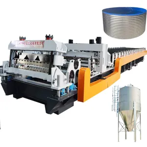 Food Silo Body Panel Manufacturer Farm Feed Bin Grain Silo Wall Panel Curving Roll Forming Machine