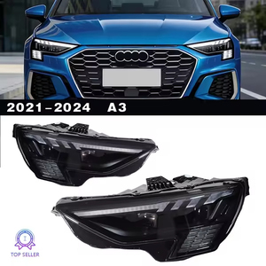 Gruppo Fari Modificati con LED Laser Matrix e Lente di Alta Qualità per <span class=keywords><strong>Audi</strong></span> <span class=keywords><strong>A3</strong></span> 8Y 2021-2024, con Indicatori di Direzione - Product Image 1