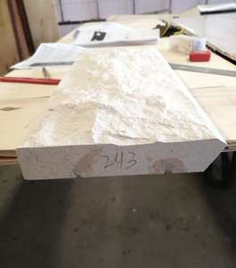 Carreaux de pierre calcaire naturelle beige du Portugal à surface brisée, durables et résistants à l'eau, pour murs extérieurs et escaliers - Product Image 2